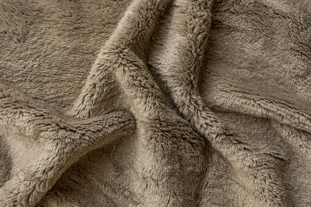 textured mohair pillow - sand | WOVEN